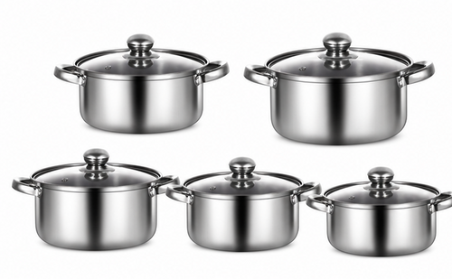 🍲 Cookware | Stainless Steel Kitchen | Home Chefs | Mirror Finish