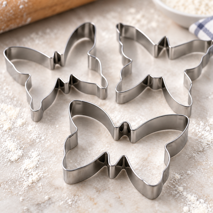 🦋 Cake Molds | Stainless Steel | Baking Fun | Gift for Bakers | Butterfly Shapes