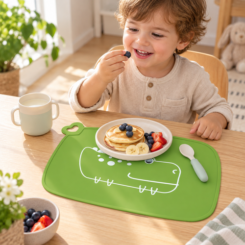 🌈 Placemats | Silicone | Family Dining | Gift for Parents | Playful Cartoon Designs