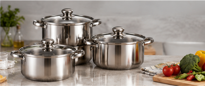 🍲 Cookware | Stainless Steel Kitchen | Home Chefs | Mirror Finish