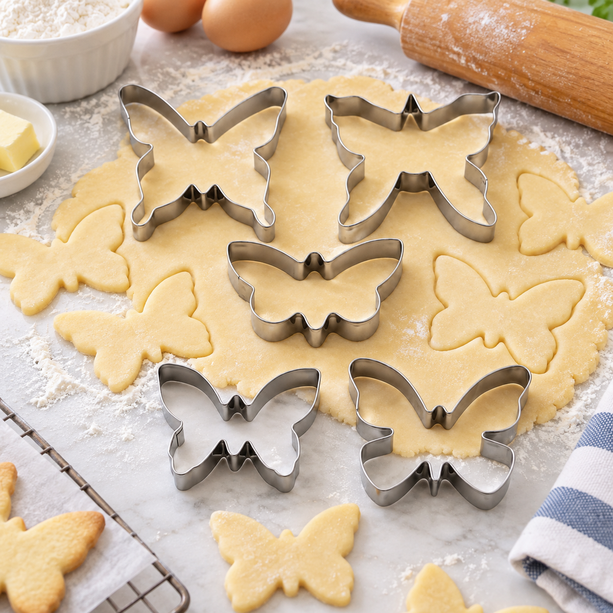 🦋 Cake Molds | Stainless Steel | Baking Fun | Gift for Bakers | Butterfly Shapes