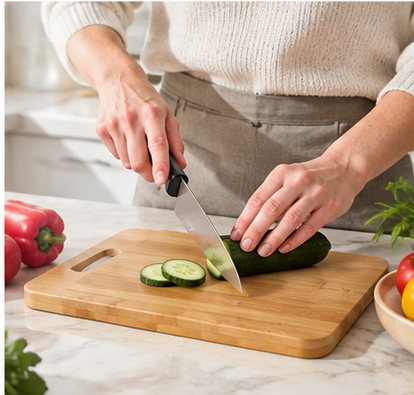 🍃 Cutting Board | Bamboo | Kitchen Prep | Gift for Home Cooks | Natural Grain  Why It Belongs in Your Kitchen