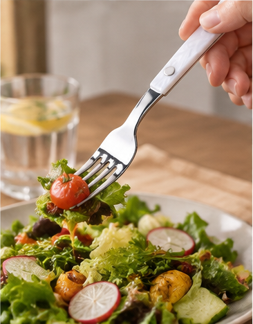 🍴 Flatware Set | Stainless Steel | Daily Dining | Gift for Homes | Pearl Handles