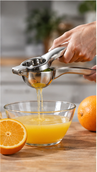 🍋 Citrus Press | Steel | Kitchen | Home Cooks | Sleek Shine