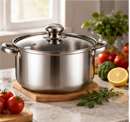 🍲 Cookware | Stainless Steel Kitchen | Home Chefs | Mirror Finish