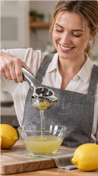 🍋 Citrus Press | Steel | Kitchen | Home Cooks | Sleek Shine